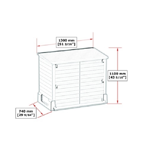 מחסן גינה פלסטיק Duramax StoreAway 850L