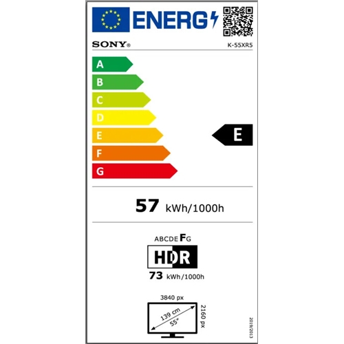 טלוויזיה "55 SONY K55XR55B BRAVIA 5 XR Mini LED 4K