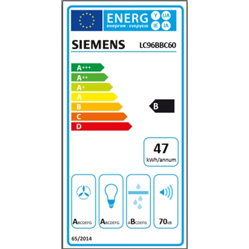 קולט אדים צמוד קיר 90 ס"מ דגם SIEMENS LC96BBC60