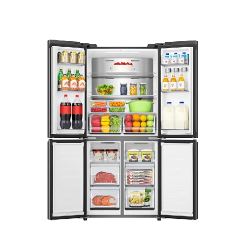 מקרר 4 דלתות הפוך נפח 483 ליטר דגם HISENSE RQ58BS