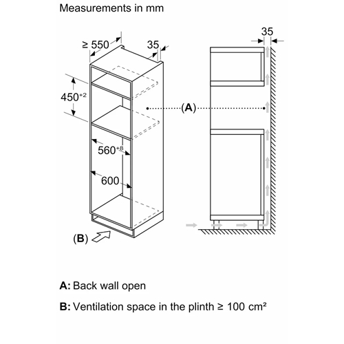תנור משולב מיקרוגל 45 ס"מ דגם BOSCH CMA583MB0 בוש