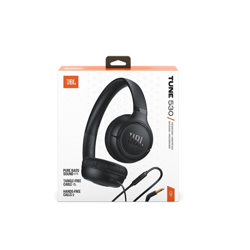 אוזניות קשת חוטיות JBL TUNE 530 שחור