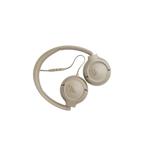 אוזניות קשת חוטיות JBL TUNE 530 TYPE C בז'