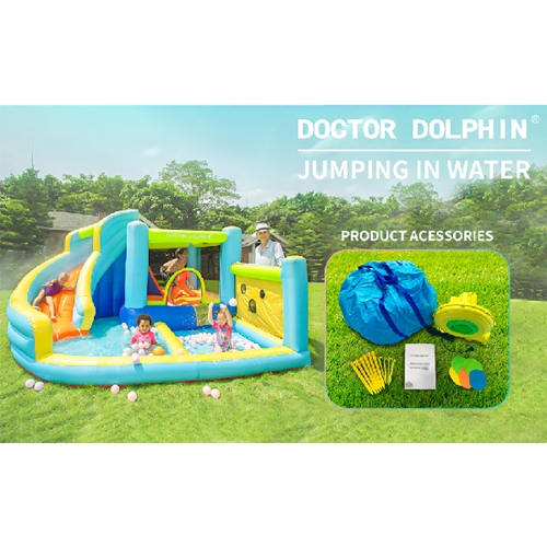 מתקן קפיצה מתנפח קליעה לסל 73003 Doctor Dolphin