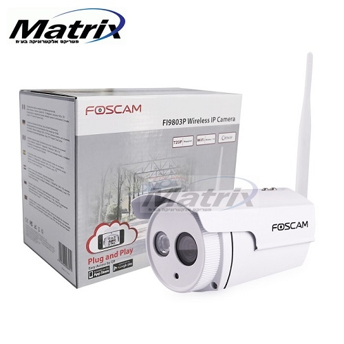 מצלמת אבטחה Foscam דגם FI9803P ברזולוצייה HD 720