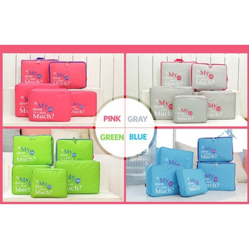 סט 5 חלקים לארגון המטען במזוודה בצורה חכמה ונוחה