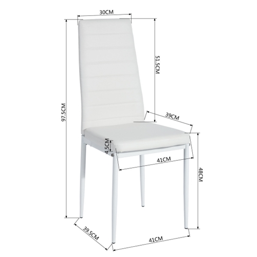 פינת אוכל משולבת זכוכית עם 6 כיסאות מבית HOMAX