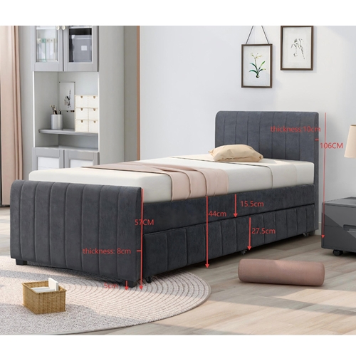 מיטת יחיד 90x190 דגם סנדי 90 HOME DECOR