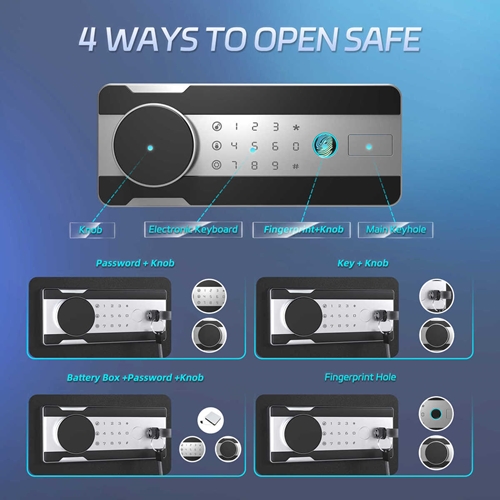 כספת דגם F02 ביומטרית SAFE ZONE