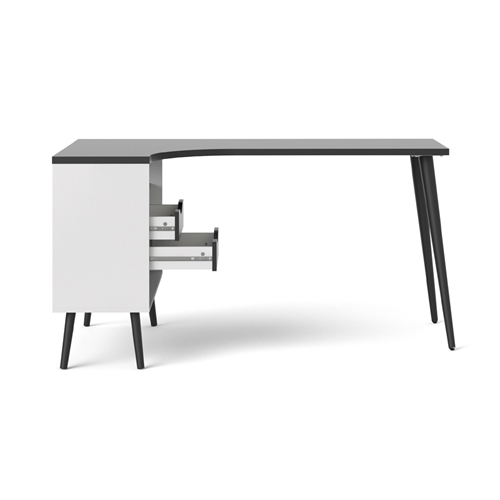 שולחן כתיבה מעוצב רטרו עם שידת אחסון HOME DECOR