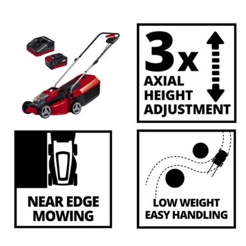 מכסחת דשא מקצועית נטענת עם 25 נפח מיכל Einhell