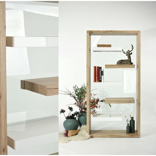 וודי כוננית מדפים "מרחפים" מסדרת היוקרה FLY