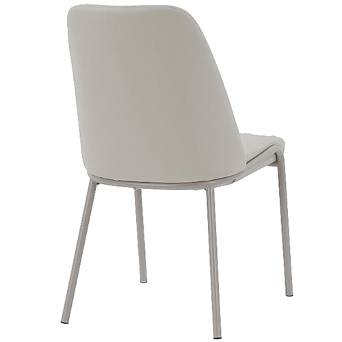 זוג כיסאות ריפוד דמוי עור בז' דגם גלעד HOME DECOR