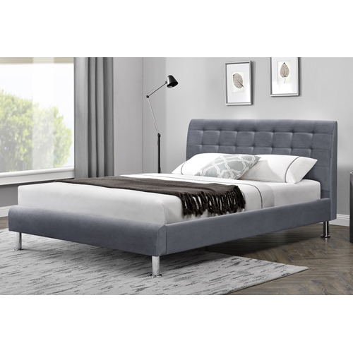 מיטת נוער רחבה מעוצבת בריפוד בד 190*120 HOME DECOR