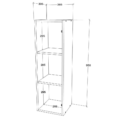 ארונית קלאפה 95/30 ס"מ דגם רונית TUDO DESIGN