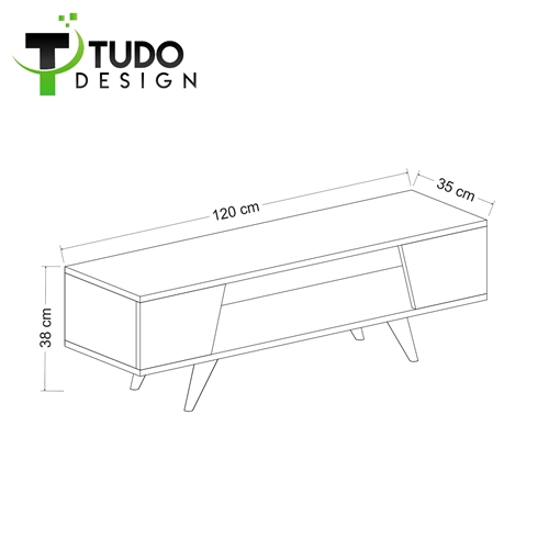 מזנון מעוצב בקוים אלכסוניים Tudo Design דגם NOUBY