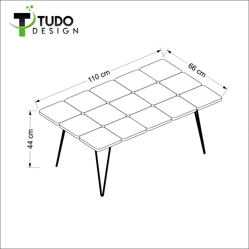 שולחן סלון בעיצוב פסיפס Tudo Design דגם LEAF