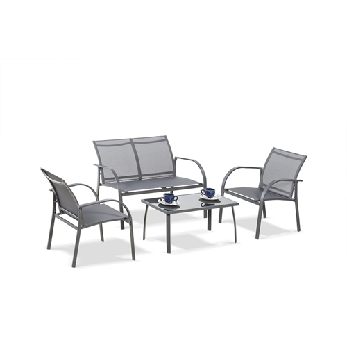 מערכת ישיבה לגן בעלת גוף מתכת דגם Cappello