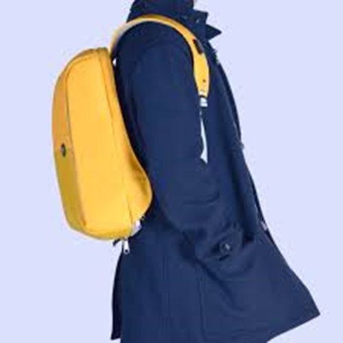 תיק גב למחשב נייד נגד גניבות Metro Bag - צהוב חרדל