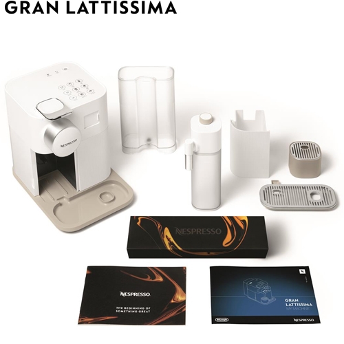 מכונת קפה NESPRESSO גראן לטיסימה בגוון לבן