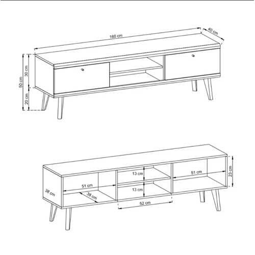 סט מזנון ושולחן מעוצבים בגימור מודרני תוצרת אירופה