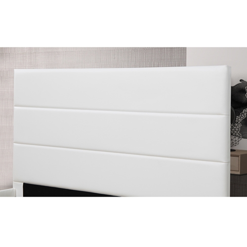 מיטה זוגית 140x190 דגם פיזה מעוצבת בריפוד דמוי עור