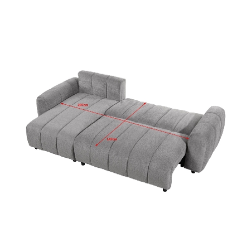 מערכת ישיבה פינתית נפתחת למיטה דגם טופז