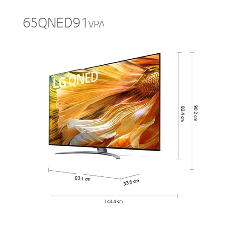 טלויזיה "65 LG 65QNED91 NanoCell UHD 4K