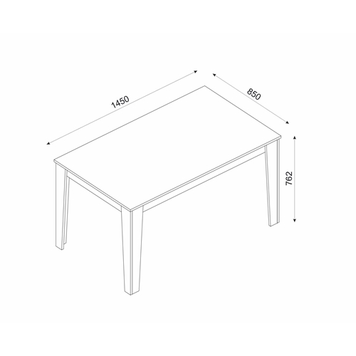 שולחן פינת אוכל דגם קוסטה DE8066 מבית HOMAX