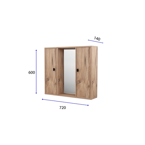ארונית אמבטיה עם מראה דגם שרתון TUDO DESIGN