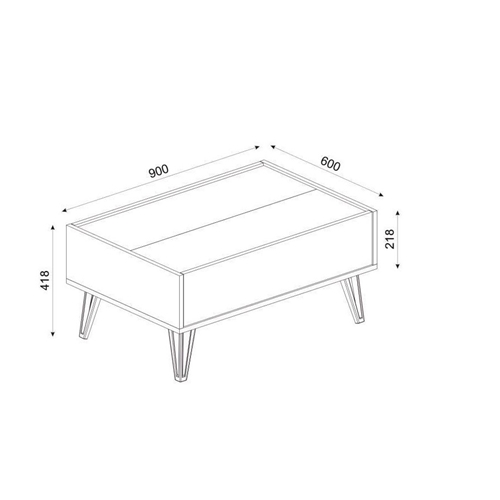 שולחן סלון מעוצב וייחודי דגם בורגס HOMAX DE8130