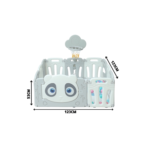 מתחם פעילות פנדה M אפור בהיר BUBU