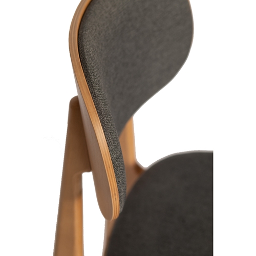 זוג כיסאות אוכל לולה עשוי עץ מלא משולב HOME DECOR