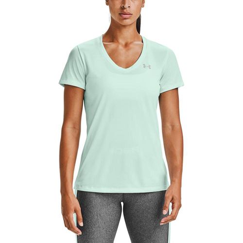טי שירט Under Armour לנשים דגם Tech V-Neck Twist Tee