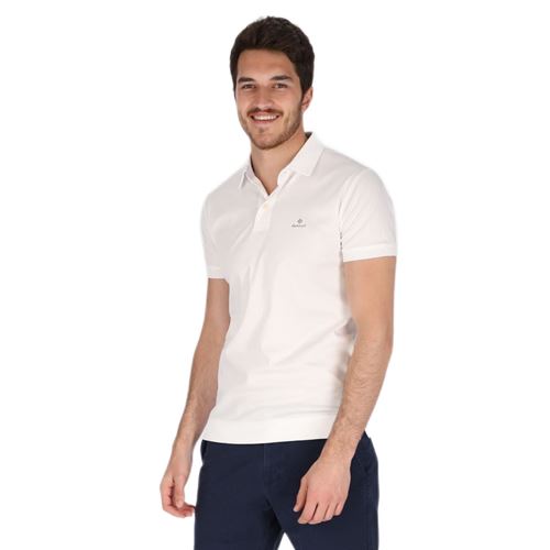 חולצת פולו Gant לגברים Mercerized Jersey SS Rugger