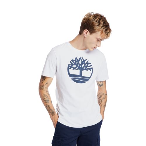 טי שירט שרוול קצר Timberland לגברים דגם Kennebec River Tree