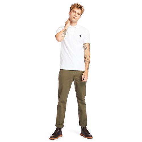 חולצת פולו Timberland  שרוול קצר לגברים דגם Mr Jacquard