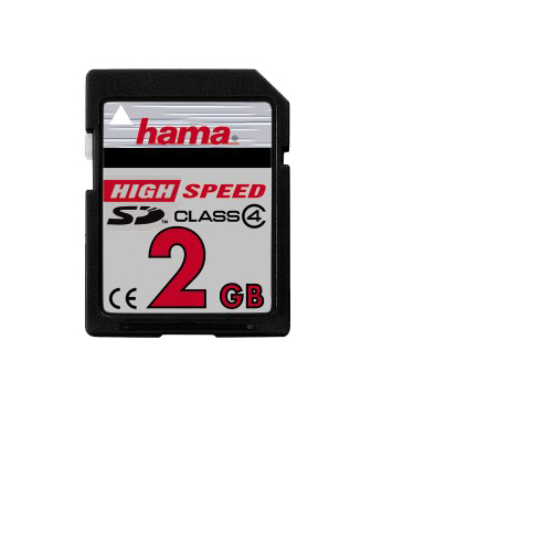 כרטיס זיכרון SD בנפח 2GB עם 5 שנות אחריות HAMA