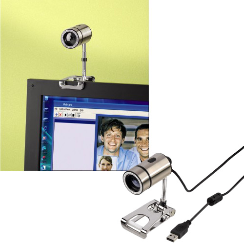 מצלמת אינטרנט 1.3 מגה USB עם מיקרופון HAMA