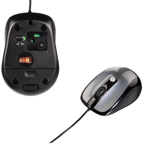 עכבר אופטי ארגונומי בחיבור HAMA USB