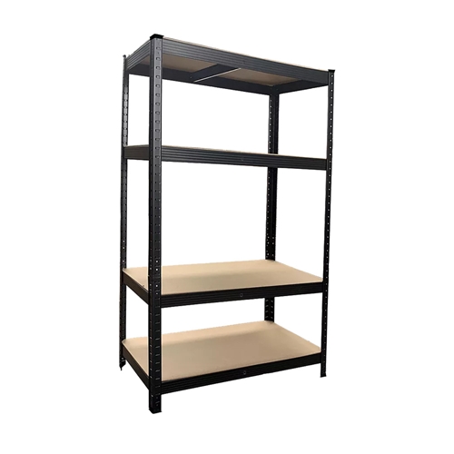 סט מדפים 4 קומות שחור