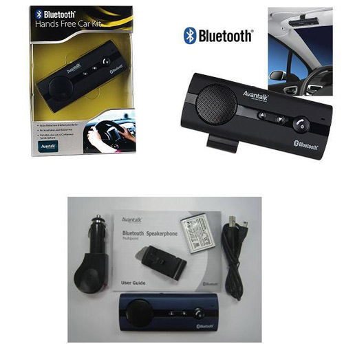 דיבורית Bt ניידת לרכב ולמשרד Avantalk+מתנות