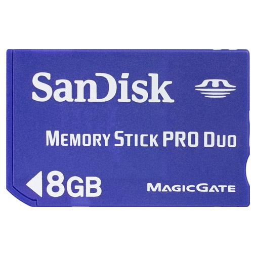 כרטיס זיכרון Memory Stick PRO Duo 8GB