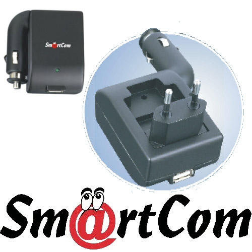 מטען USB אוניברסאלי לרכב ולחשמל SmartCom