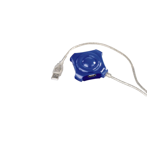 מפצל USB קומפקטי עם 4 יציאות HAMA