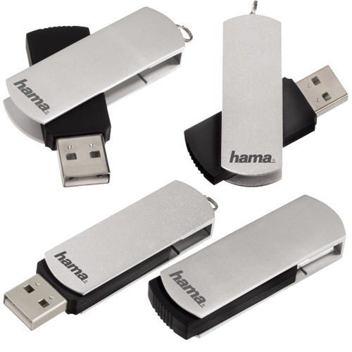 זיכרון נייד בנפח 4GB עם מנגנון HAMA Rotate