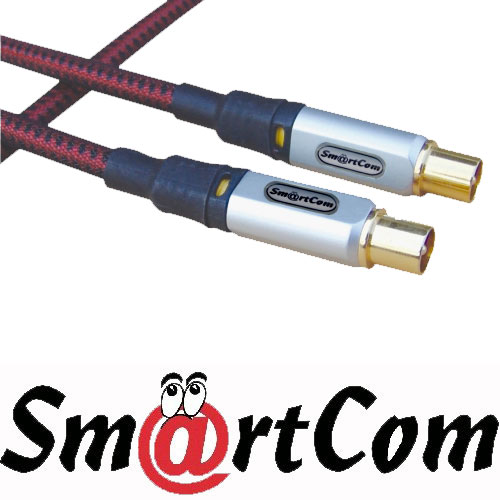 כבל אנטנה קואקסיאלי מקצועי באורך 2 מטר SmartCom