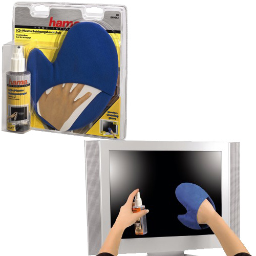 כפפת ניקוי למסכי מחשב LCD ופלזמה HAMA