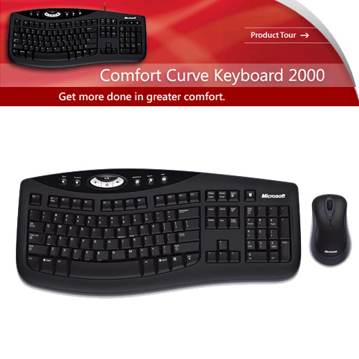 מקלדת ועכבר אלחוטיים Microsoft Desktop 2000