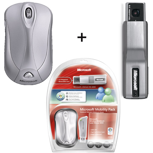 ערכת צאט לאינטרנט LifeCam + עכבר Microsoft 6000